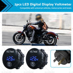 2X Volt Gauge for Universal Vehicles (12V-24V) LED DC