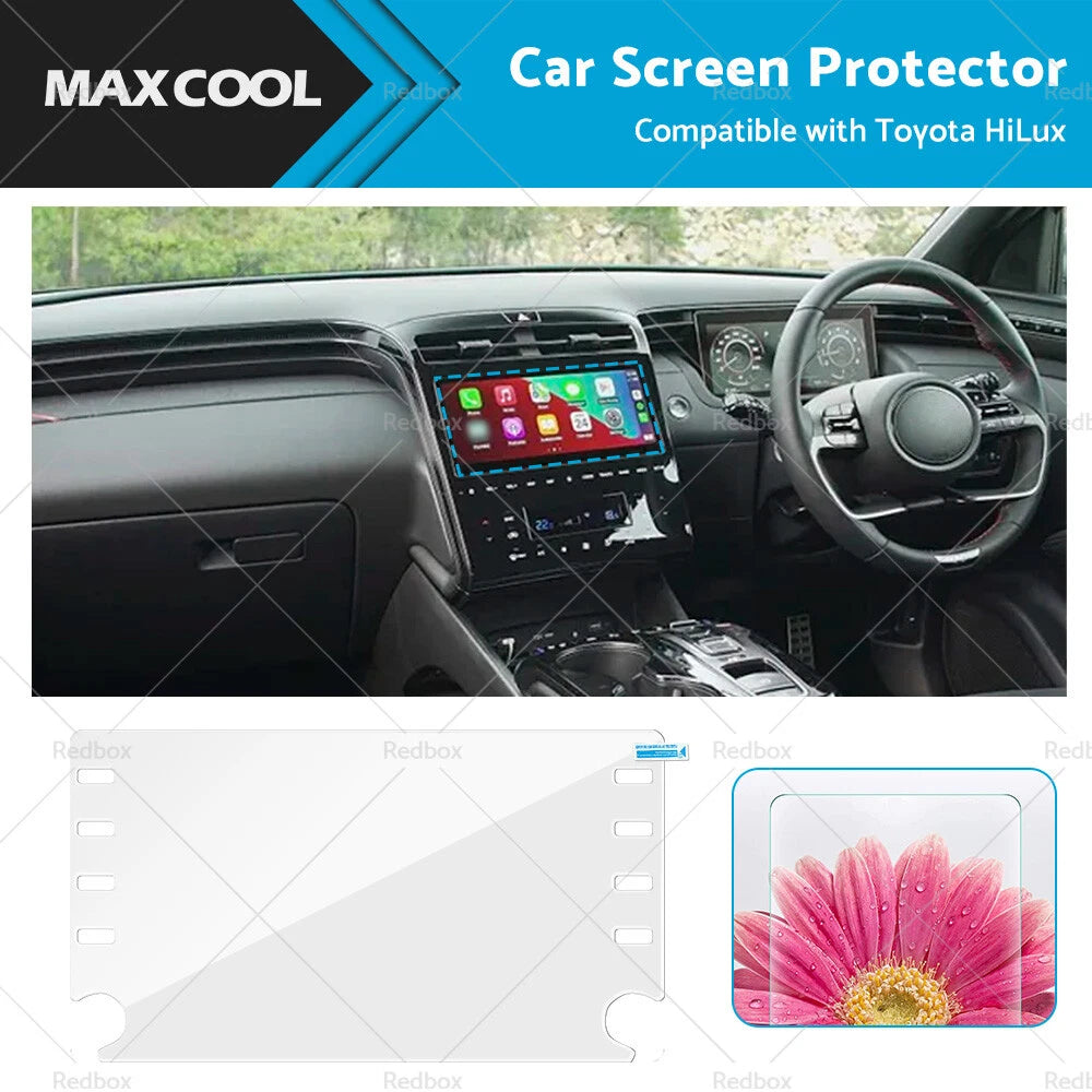 Tempered Glass Touchscreen Protector for Toyota HiLux (2021–2022)