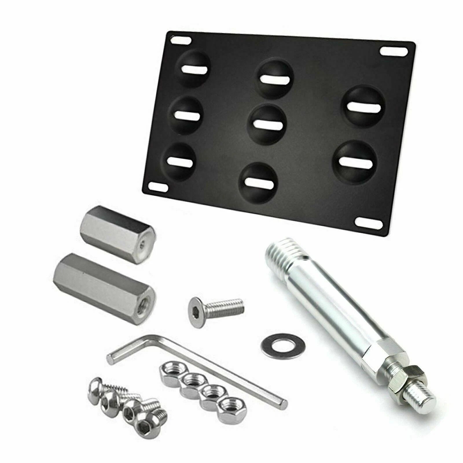 Tow Bar Tow Hook Bumper License Plate Mount Bracket for Mercedes (2014-2020)
