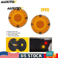 7" Round Amber LED Tail Turn Signal Light for Trailer Truck (Waterproof)