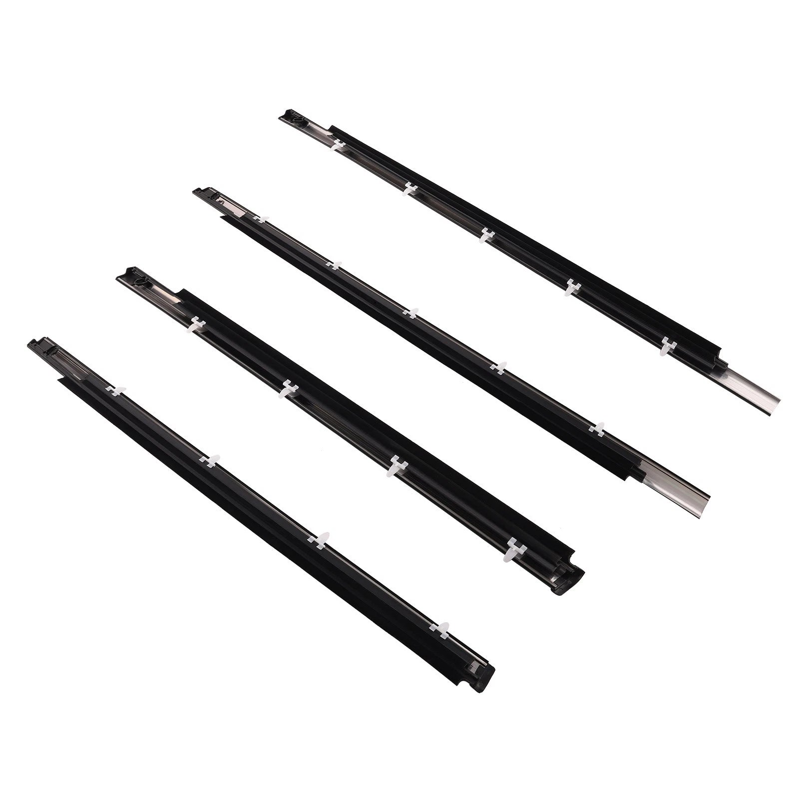 4pcs Door Belt Molding Weatherstrip Kit for Toyota Sequoia (2001–2007) 75720-0C010