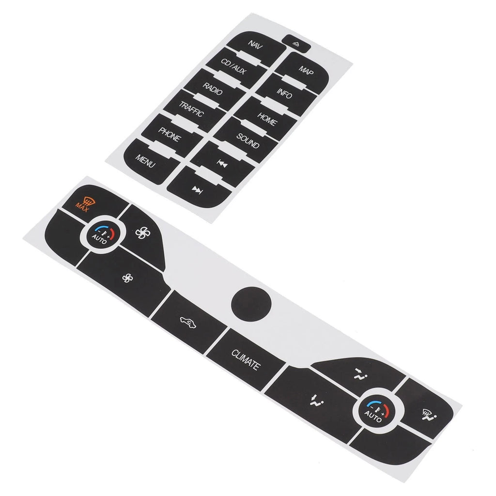 Radio + AC Button Repair Sticker for Ford SMax (2011)