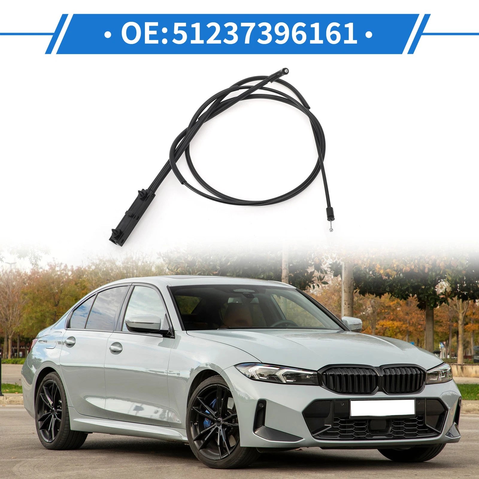 Hood Release Cable No. 51237396161 for BMW 320i (2012–2016)