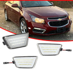 Clear Lens White LED Front Bumper Side Marker Lights for Chevy Cruze (2011–2015)