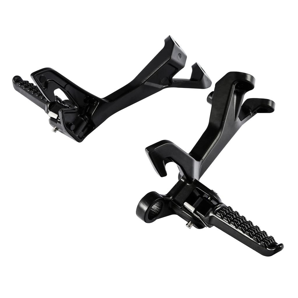 Black Footrests Footpegs Bracket for Kawasaki Z400 (2019–2024)