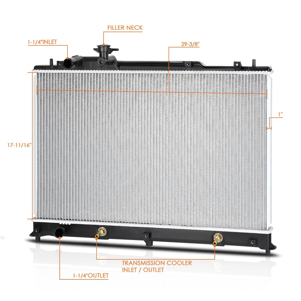 OE Style Aluminum Radiator for Mazda CX7 2007–2012 2.3L/2.5L AT DPI-2918