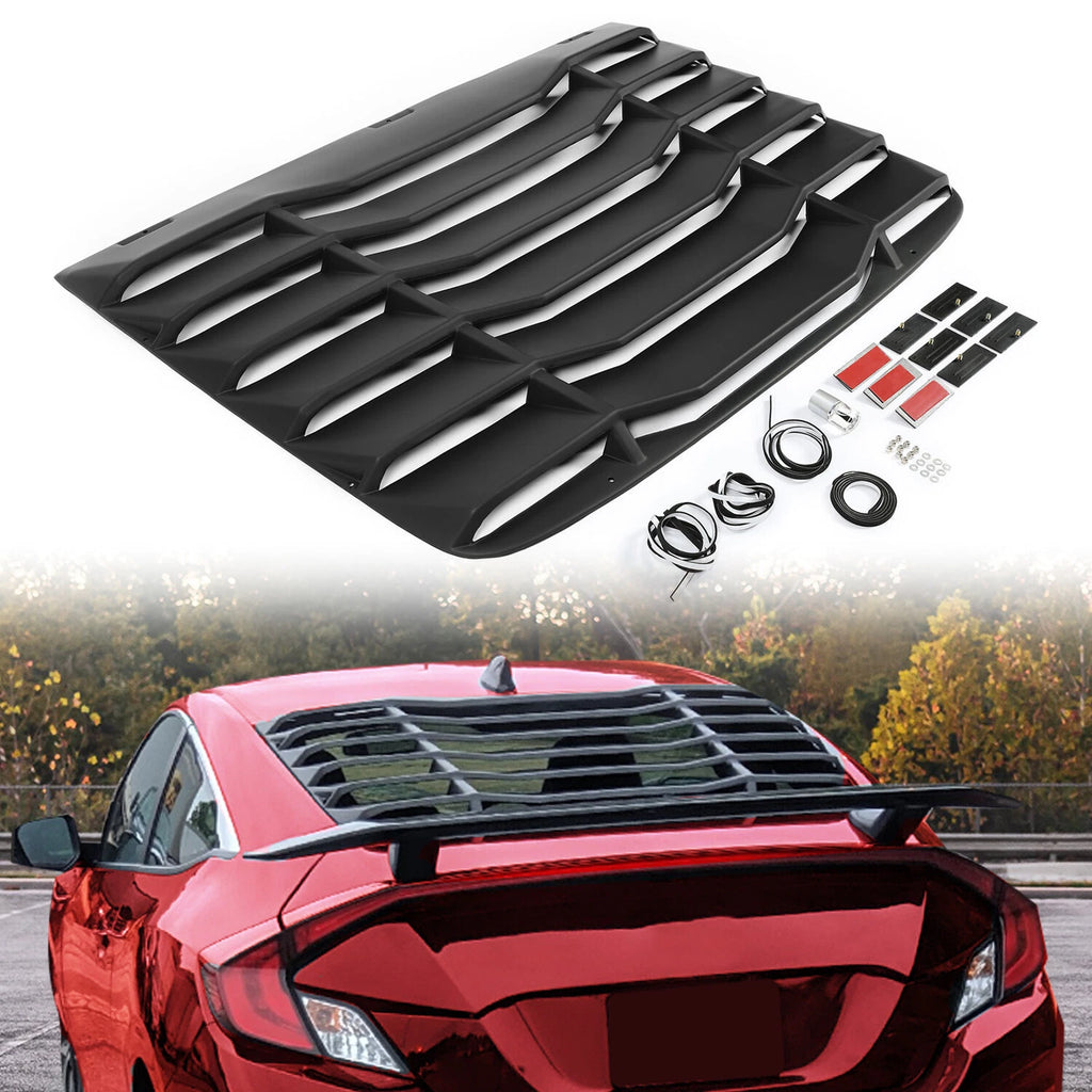Rear Window Louver Sun Shade Cover for Honda Civic Coupe (2016–2020)