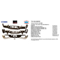 Replacement Chrome Steel Rear Step Bumper Assembly w/o Tow w/o Park Assist Holes