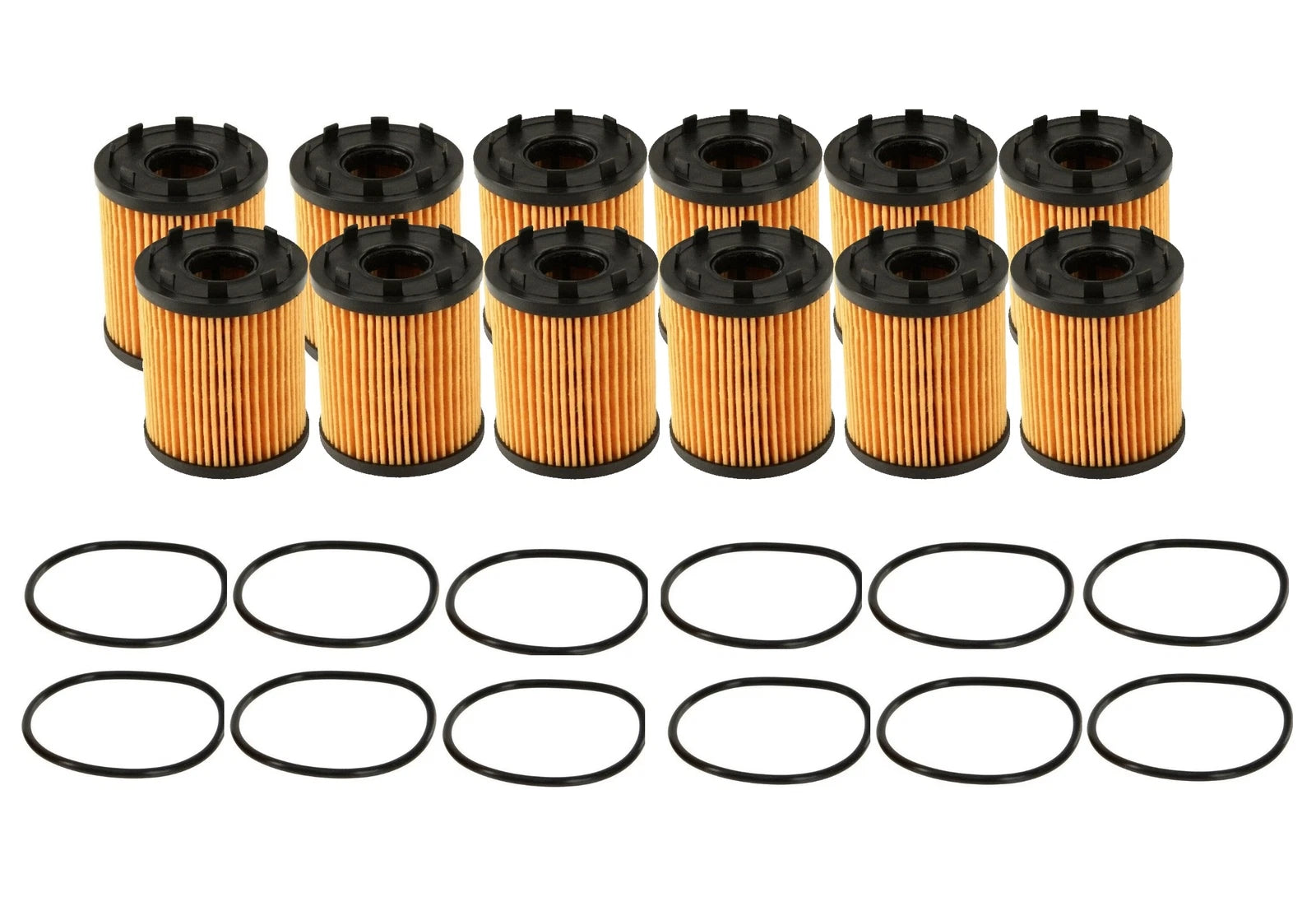 Set of 12 Engine Oil Filters for Dodge Fiat Jeep 1.4L L4 GAS