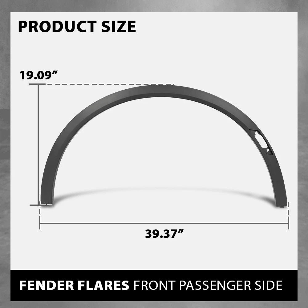 Set of 2 Front Fender Flares for Cadillac XT5 (2017–2024)