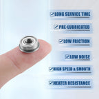 10 Pcs F694ZZ Flanged Bearings for Various Applications (703820135777)