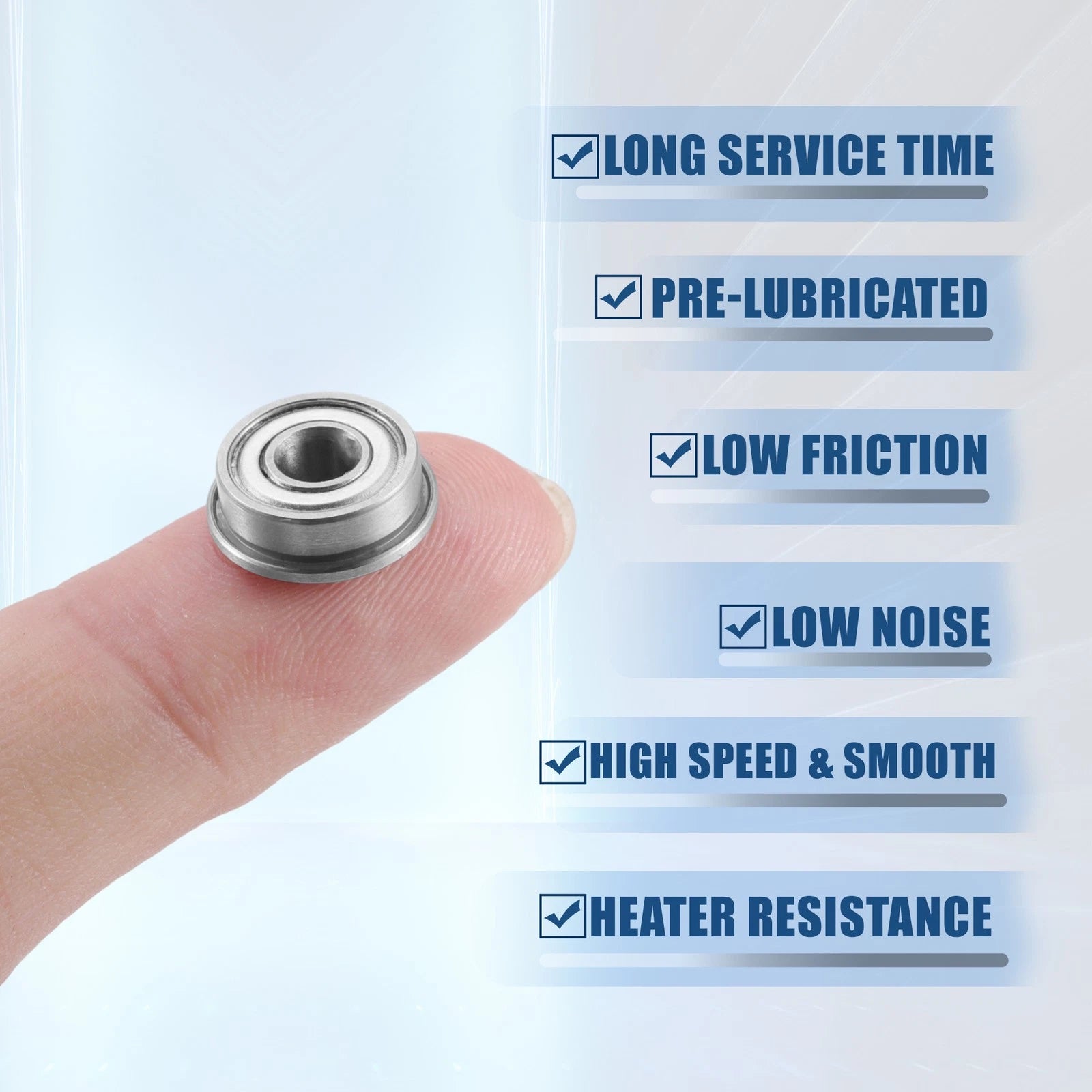 10 Pcs F694ZZ Flanged Bearings for Various Applications (703820135777)