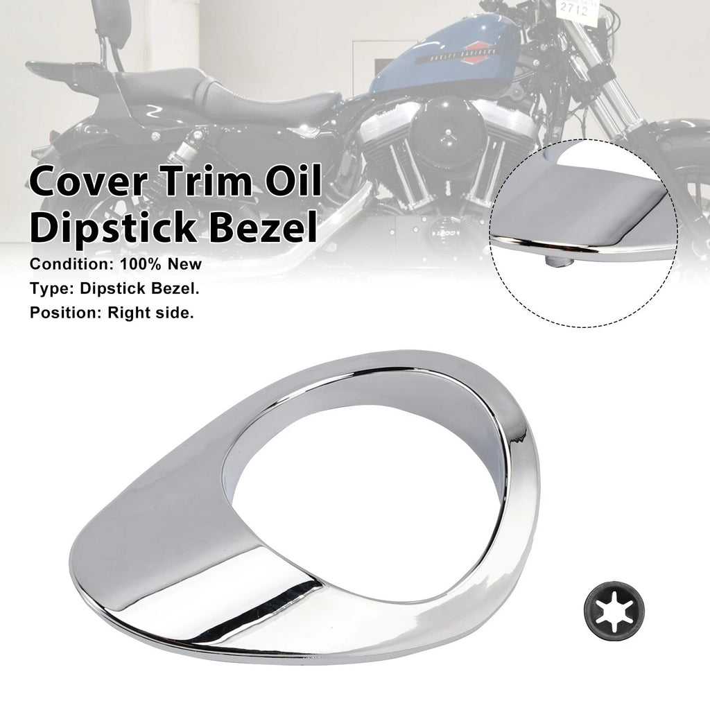Trim Oil Dipstick Bezel Cover for Sportster XL883 1200 (2004–2022)
