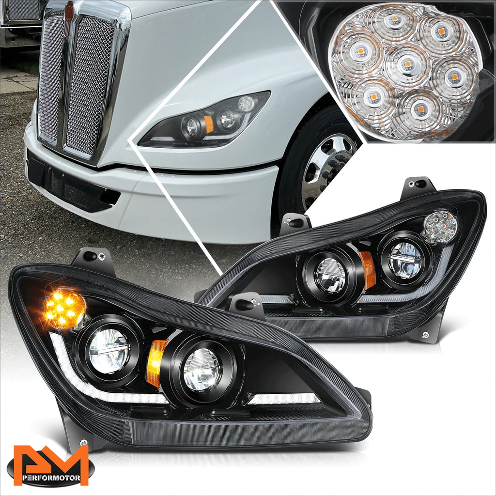 OE Style Projector Headlight for 4Runner (2014–2020) Black Housing Amber Corner