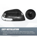 Left Side Mirror Cover Cap for Toyota RAV4 (2009–2013) - Black