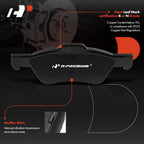Front Drilled Rotors & Ceramic Brake Pads for Ford Escape (2005-2012)