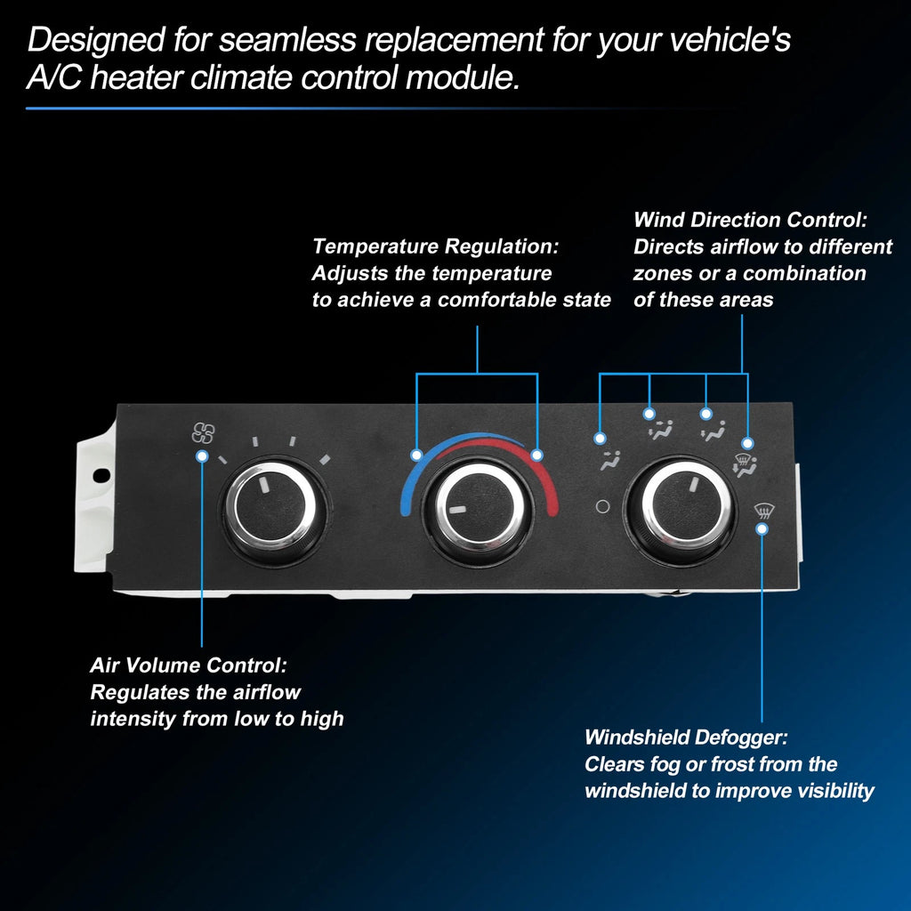 A/C Heater Climate Control Switch Module for Chevrolet Express (No. 599-293)