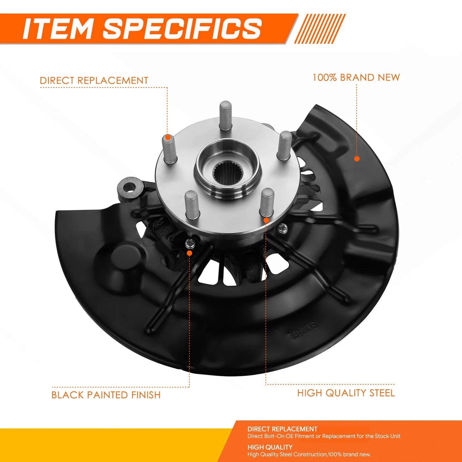 Loaded Knuckle Assembly for Toyota Camry L LE XLE (2012–2017)