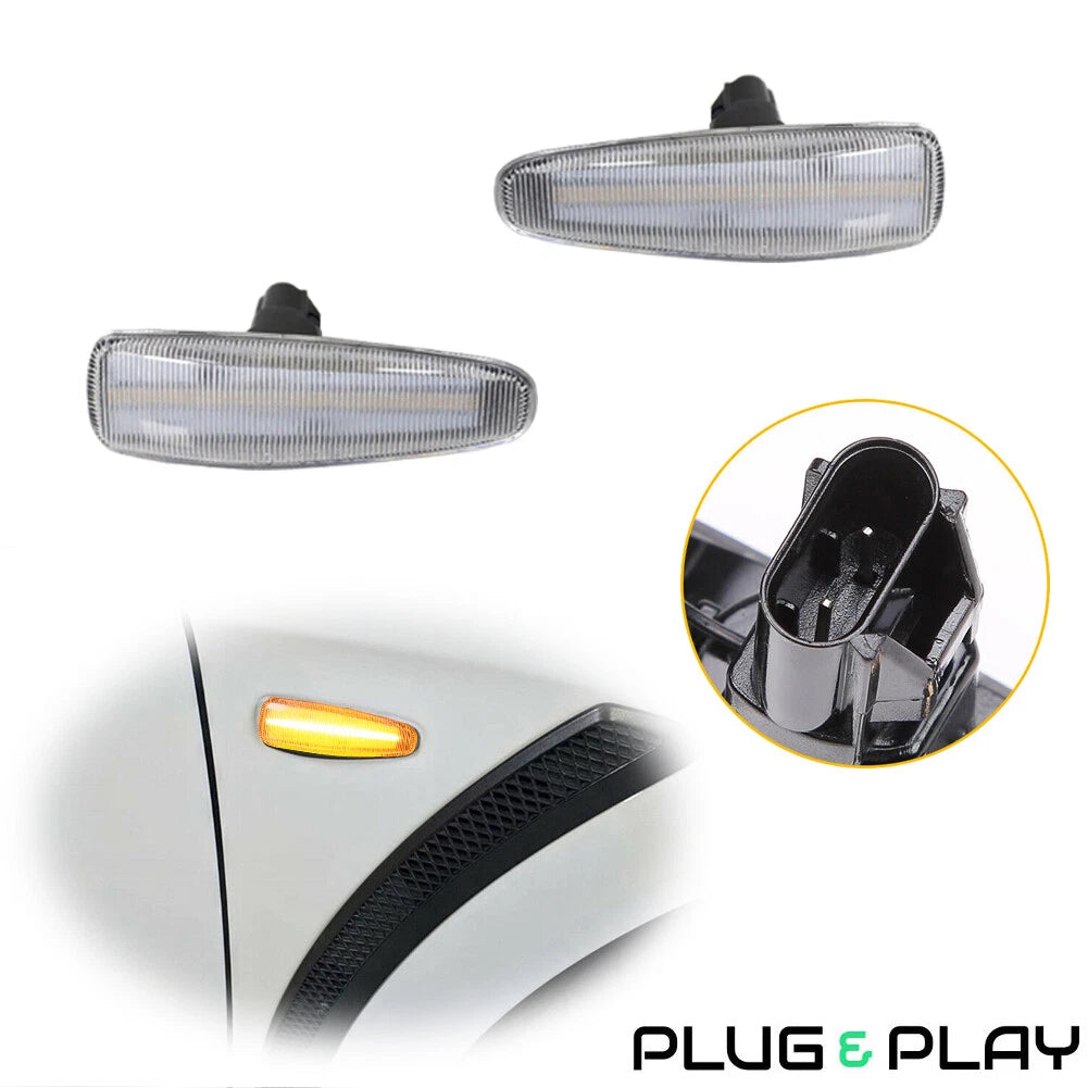 Amber LED Front Side Marker Signal Lights for Mitsubishi Lancer EVO X