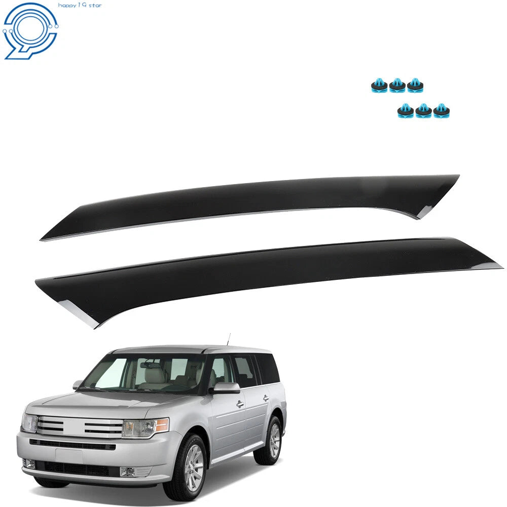 Windshield Trim Set for Ford Flex (2009–2018) Black