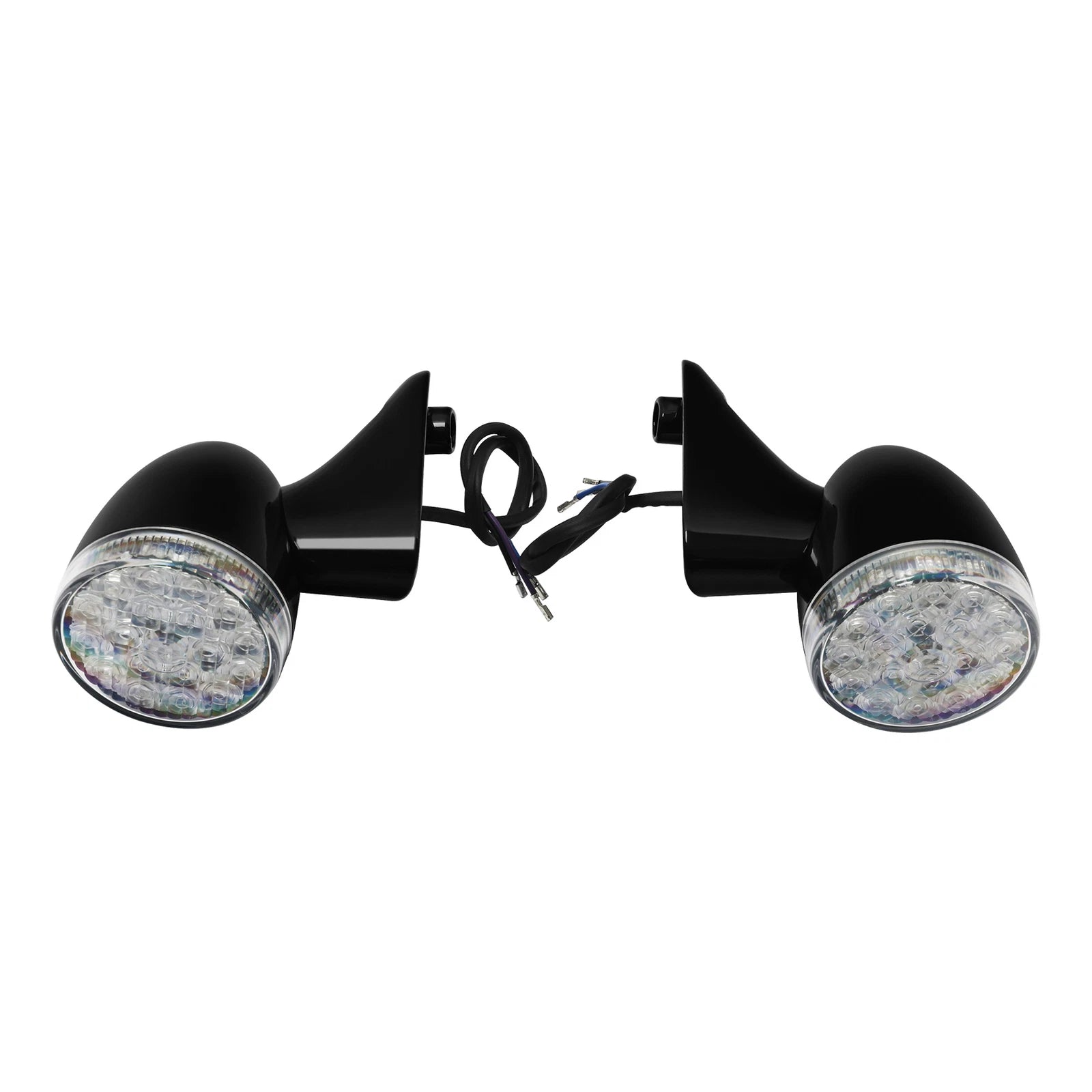 Black Front Turn Signal Lights Amber for Harley Road Glide Special (2015–2023)