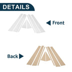 8 Pcs Door Pillar Window Trim for Honda Odyssey (2005-2008) Chrome Silver Tone