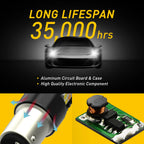 2X 1157 Switchback White Amber LED Turn Signal DRL Light Bulbs for EH