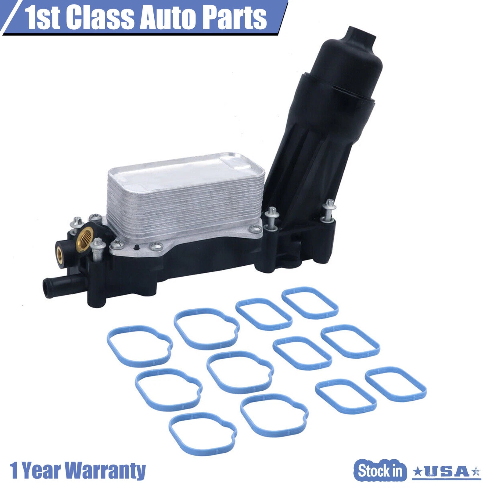 Oil Filter Housing Adapter with Gaskets for Jeep Chrysler Dodge Journey (2014–2017)