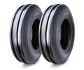 Set of 2 Heavy Duty 9.5L-15 Rib Implement Tires F-2 Pattern 8 Ply