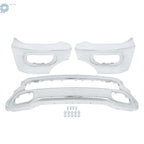 Chrome Steel Front Bumper with Fog Light Hole for RAM 1500 (2019-2024)