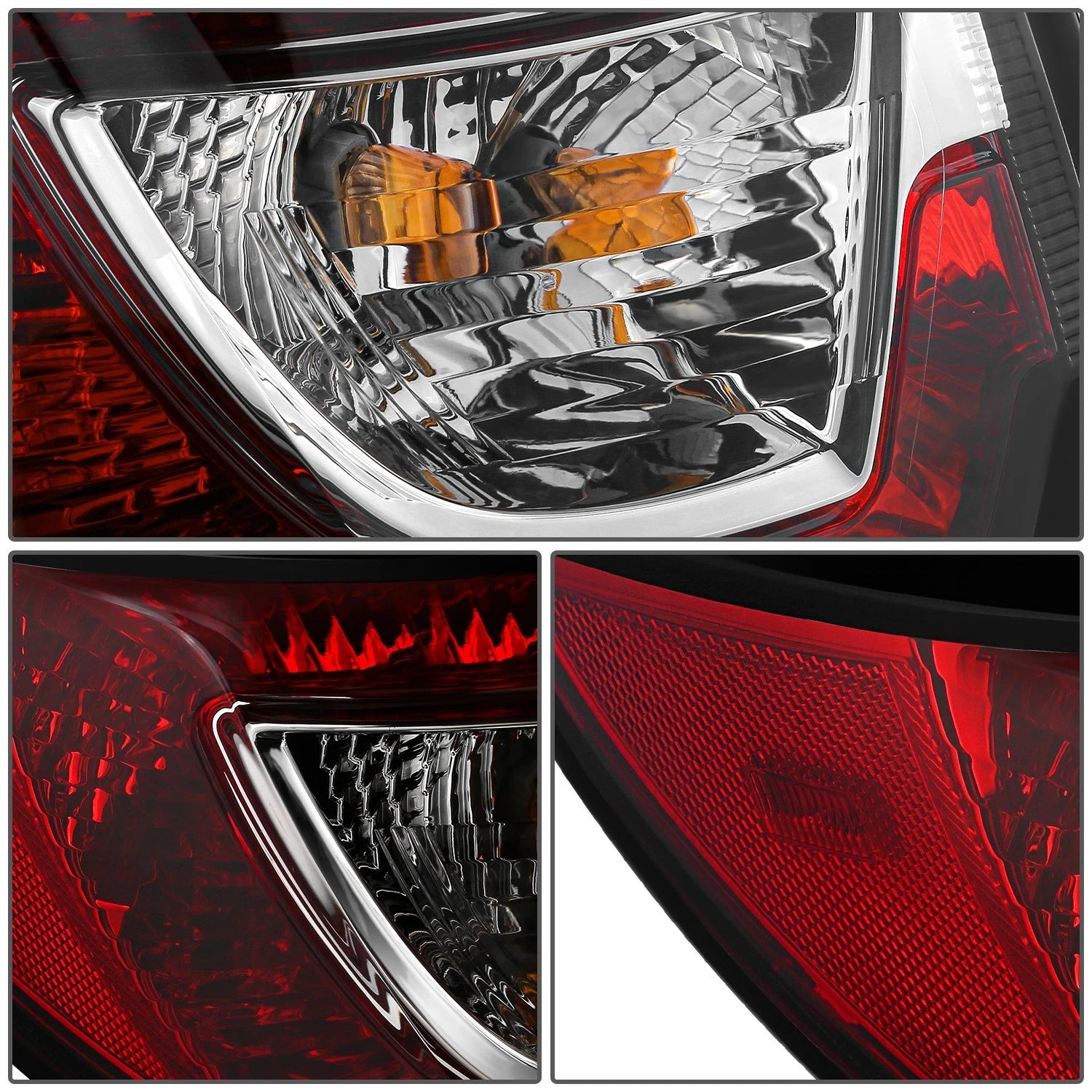 Left Side Tail Light for Chevy Traverse (2013–2017) OE Chrome Housing Red Lens