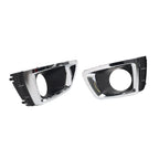 Set of 2 Front Bumper Fog Light Bezels Chrome for Subaru Forester (2014–2018)