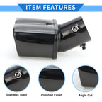 1 Pc Dual Exhaust Tip 2.4" Inlet for Toyota Raize (2020–2023) Black