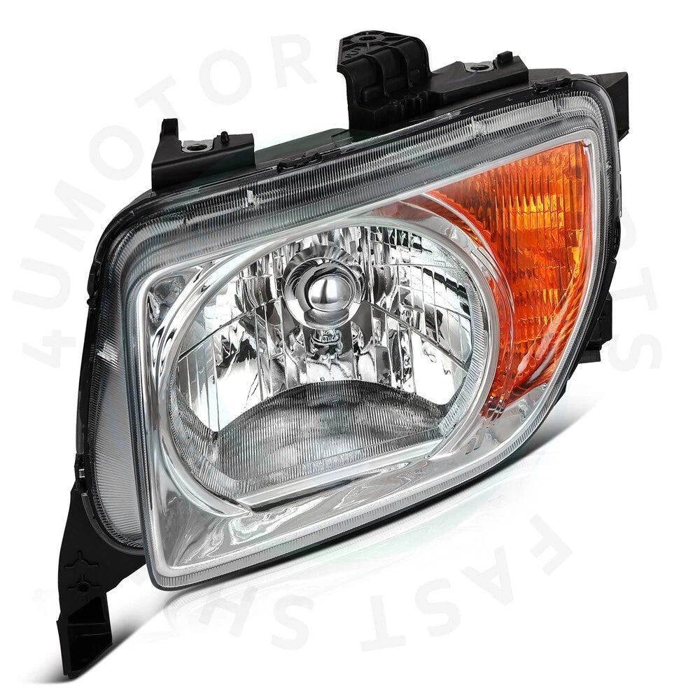 Set of 2 Chrome Headlight Assemblies for Honda Element (2003–2008)