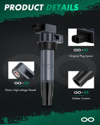 Set of 6 Ignition Coils for Hyundai Santa Fe Sonata Genesis Azera Kia Sedona