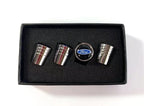 Valve Stem Caps Premium Chrome Tapered Set for Ford (2011–2024)