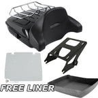 Chopped Trunk Pad Mount Rack Base Plate for Harley Street Road Glide (2014–2025)