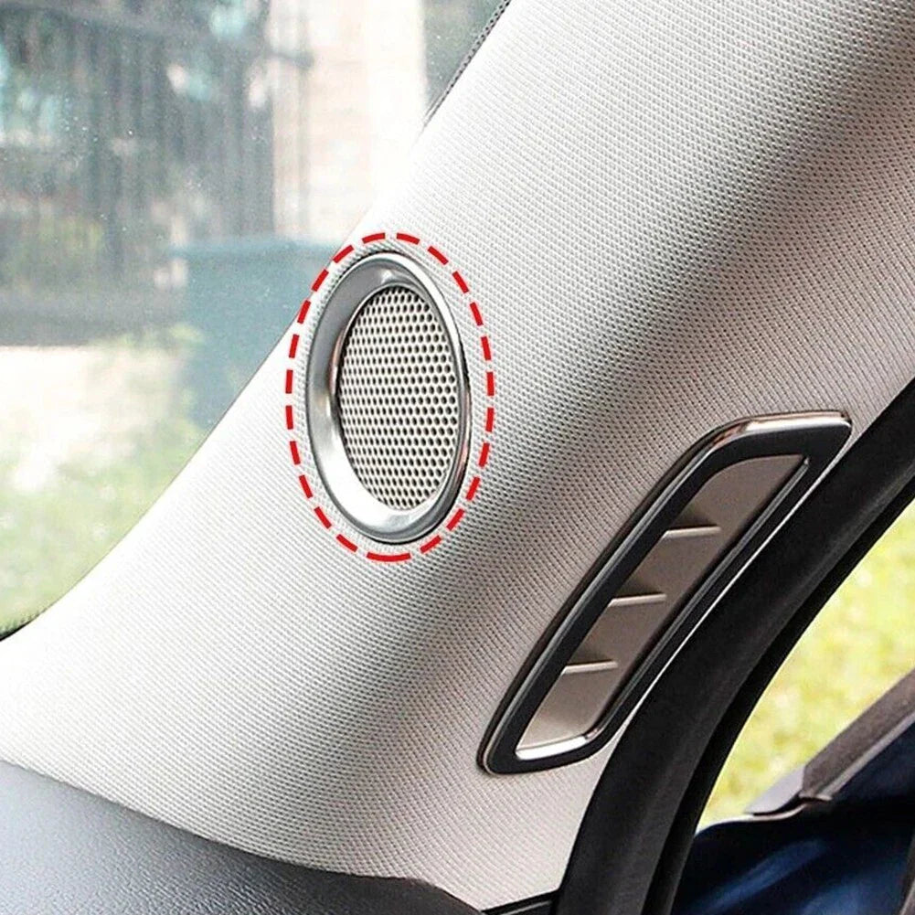 2 x Car A Pillar Speaker Ring Frame Sound Circle Trim for Mazda CX-5 (2017���2022)