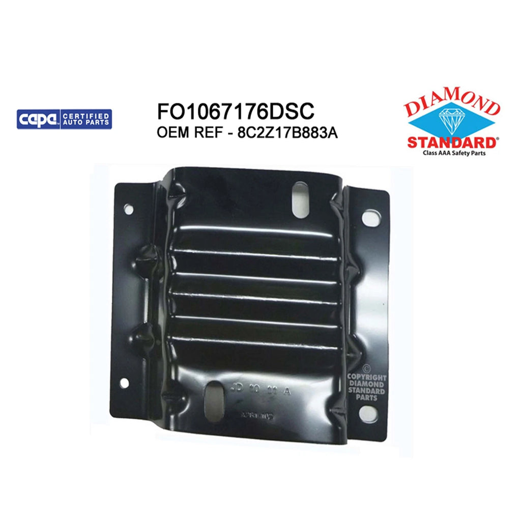 Replacement Steel Passenger Side Front Bumper Mounting Plate for Toyota (2007–2019)