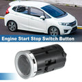Engine Start Stop Switch Button for Honda Fit (2015–2018) Silver Tone
