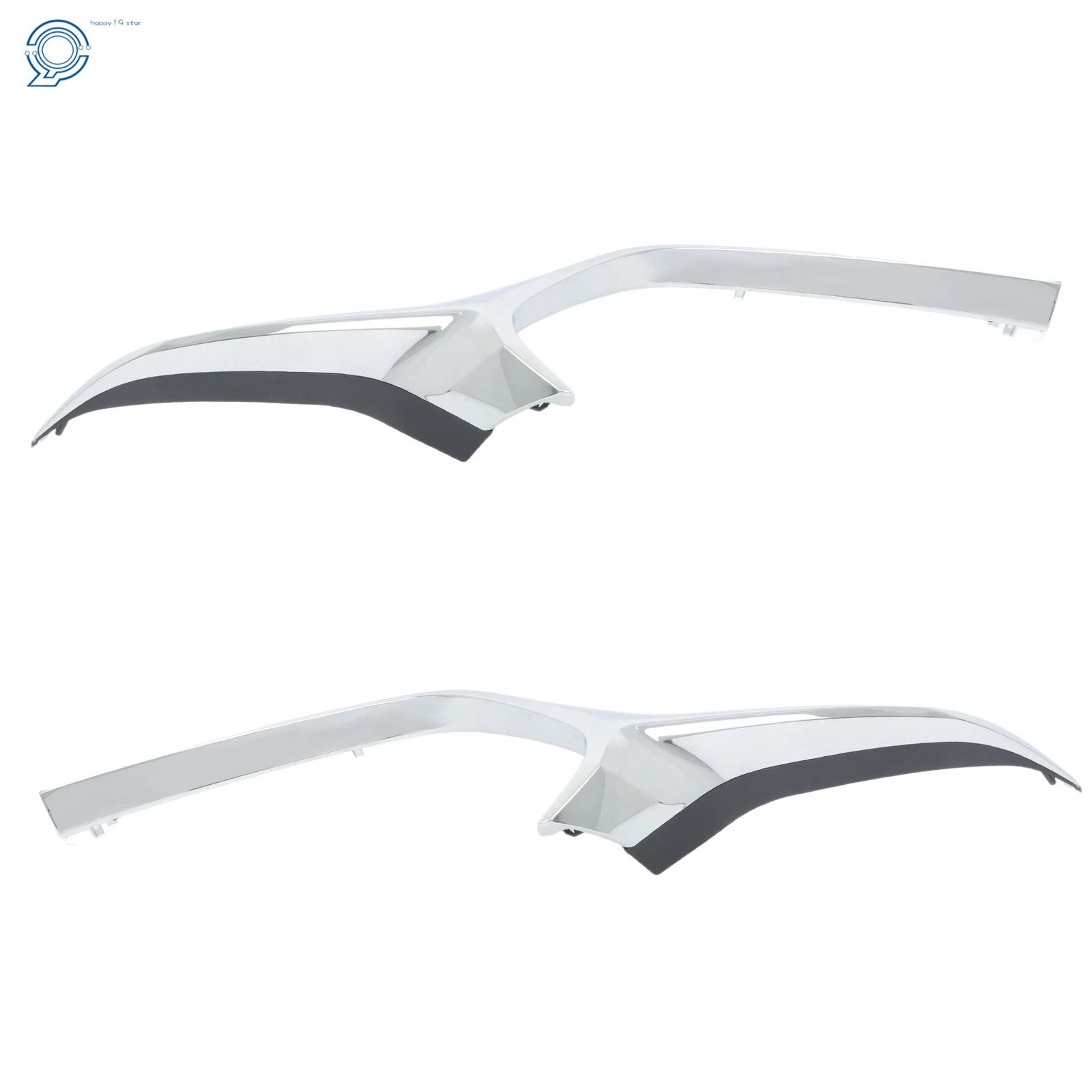 Set of 2 Chrome Front Bumper Grille Trims for Mazda 3 (2019–2023)