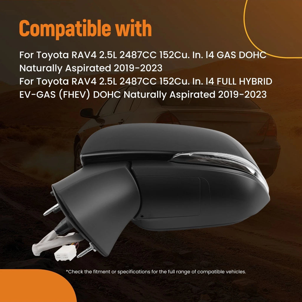 Left Side Mirror for Toyota RAV4 (2019–2023) 8794042E10 Power Heated Black