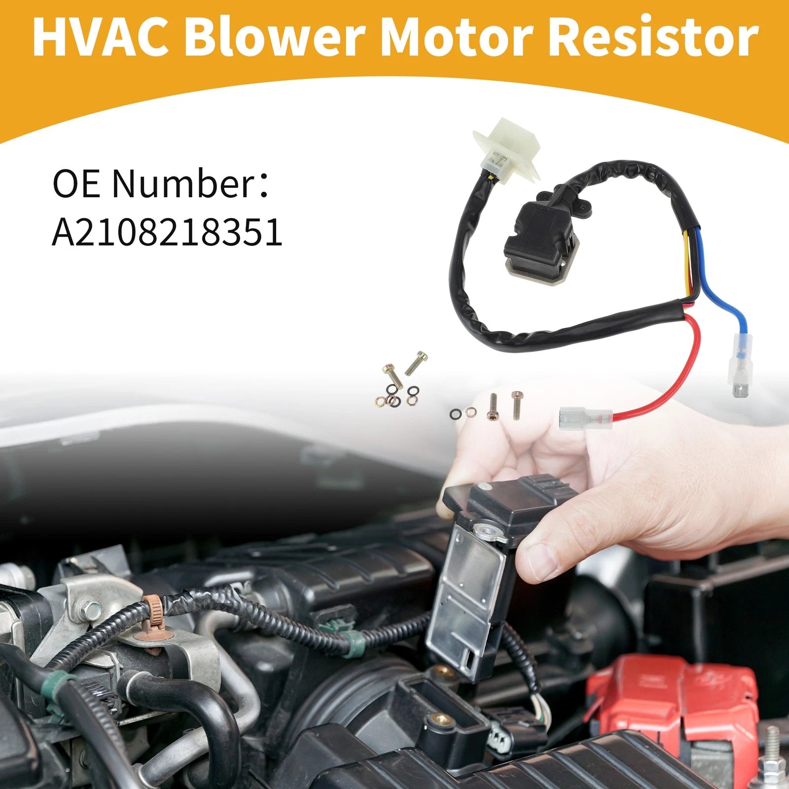HVAC Blower Motor Resistor No.A2108218351 for Mercedes-Benz W210 (1995–2003)