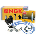 NGK DIS Ignition Coil Wires & 6 G-Power Platinum Spark Plugs for Ford Mazda