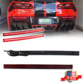 2X Red LED Rear Bumper Reflector Tail Lights for Chevy Corvette C7 (2014–2019)