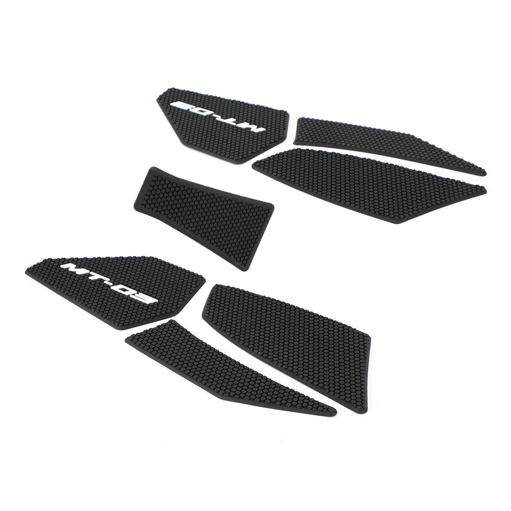 Black Side Tank Pads Grip Protectors for Yamaha MT-03 (2020–2022)