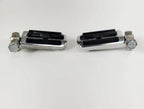 Set of 2 Chrome Male Foot Pegs for Harley Davidson (2008–2021)