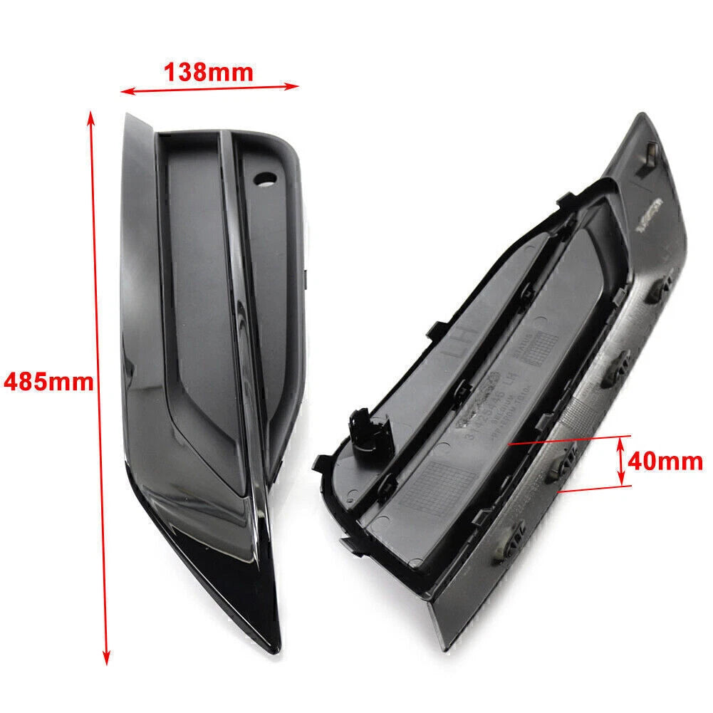 1 Pair Fog Light Grille for Volvo S90 V90 (2016–2019)