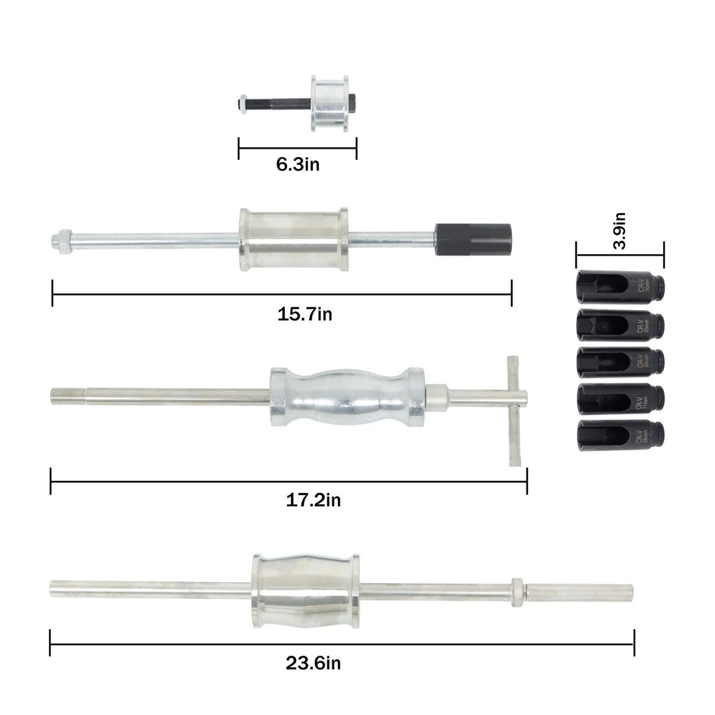 Injector Extractor Slide Hammer Tool Kit for Auto Truck Diesel (40 Pcs)