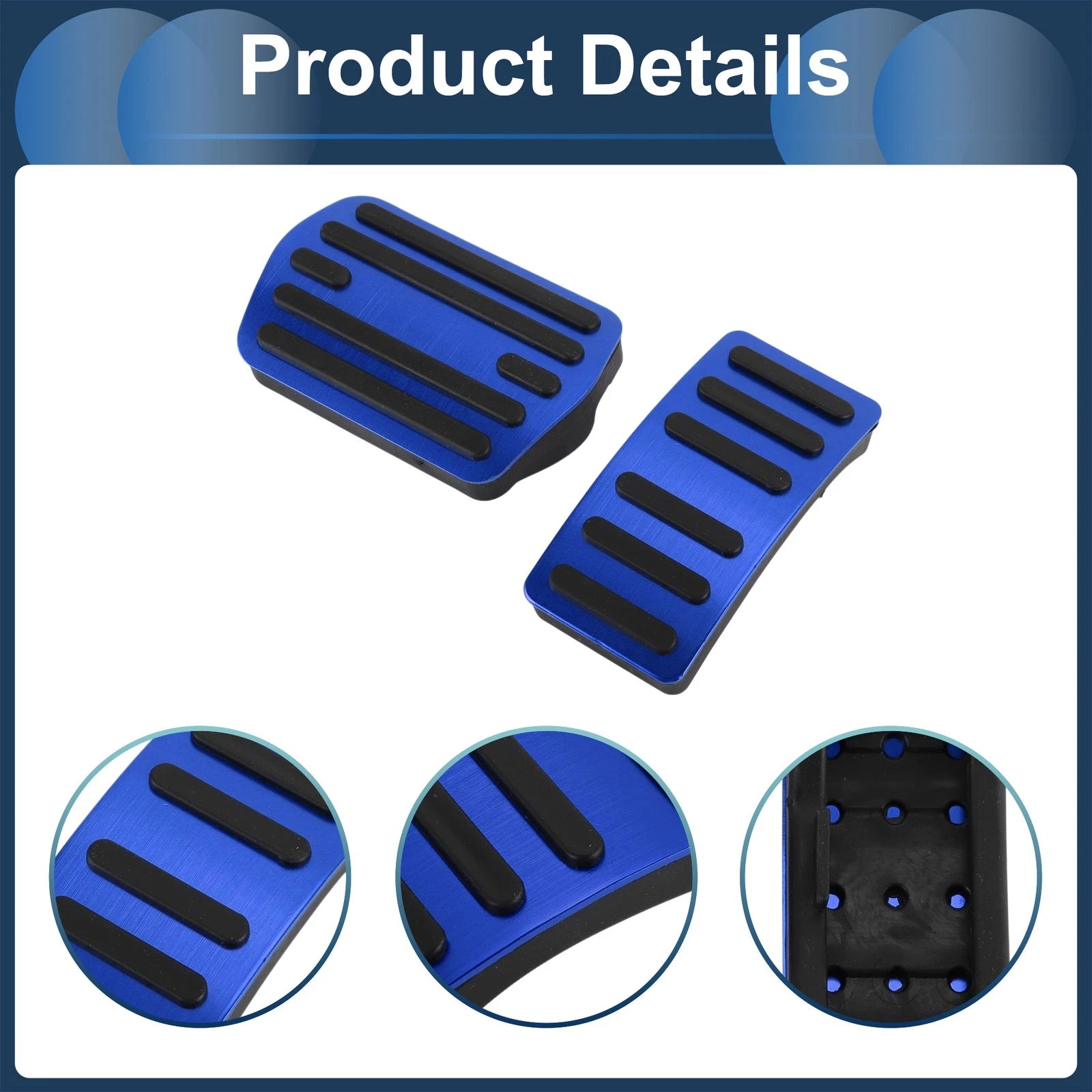 2X Automatic Foot Accelerator Pedal Covers for Ford Edge (2015–2023)